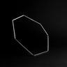 BLACK STAR Necklace – Geometric Futuristic Silver Necklace