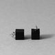 CUBE Earrings | Minimal Geometric Concrete Earrings-2