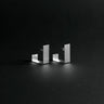 Boucles d'oreilles CARRÉ ARGENT 925 – Design minimaliste fait main