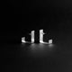 SQUARE SILVER Earrings | 925 Geometric Minimal Design-1