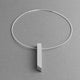 COLUMN Necklace | Grey Concrete Sculptural Pendant-2