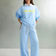 Côte d’Azur Sweatpants & Sweatshirt in Pastellblau