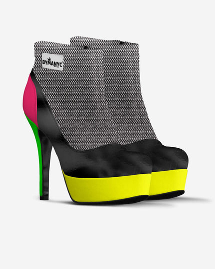Vegan Ankle Boot Platform BYMANYC® New York Fierce Black-3