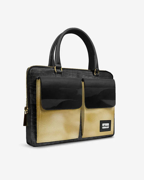BYMANYC® Vegane Luxus-Tasche mit Doppeltasche 16" – Elegant Edition