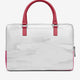 Vegan Designer Luxus Laptop Tasche 16” BYMANYC ® New York Weiß & Rosa