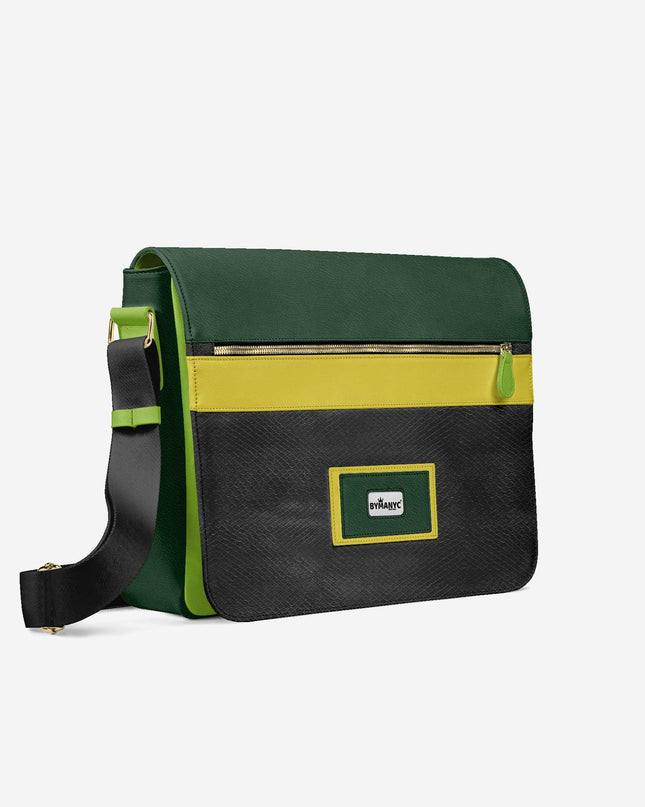 Vegan Executive Messenger Bag 16” | BYMANYC ® New York Crafted in Italy-0