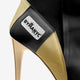 Vegan Heeled Shoe Women BYMANYC ® New York Tribeca Gold Flame-2