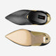 Vegan Heeled Shoe Women BYMANYC ® New York Tribeca Gold Flame-3