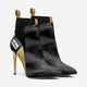 Vegan Heeled Shoe Women BYMANYC ® New York Tribeca Gold Flame-1