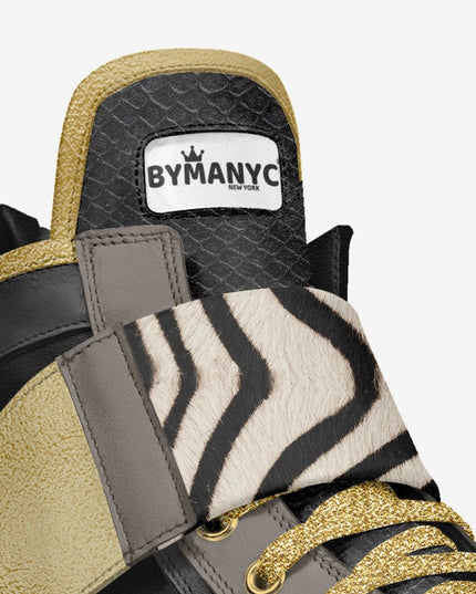 BYMANYC® New York | Chelsea Art Pulse Vegan High-Top Sneakers | Schwarz