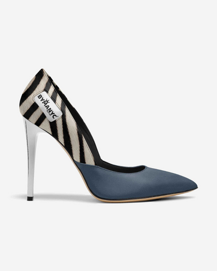 Vegan Women’s Stiletto Shoe BYMANYC ® New York – HARLEM Noir Luxe-0