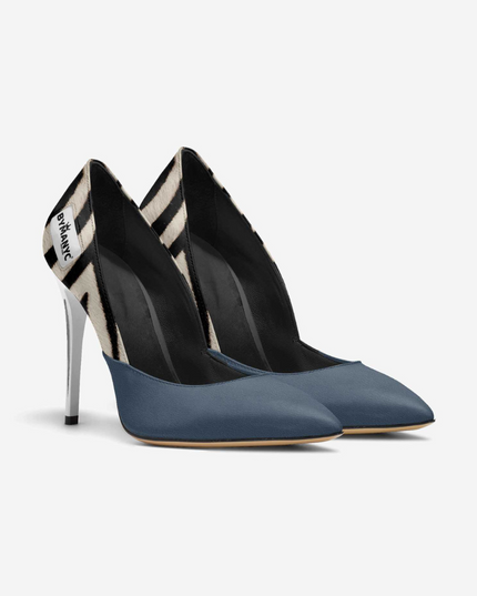 Vegan Women’s Stiletto Shoe BYMANYC ® New York – HARLEM Noir Luxe-1