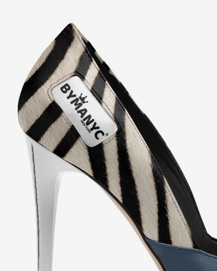 Vegan Women’s Stiletto Shoe BYMANYC ® New York – HARLEM Noir Luxe-2