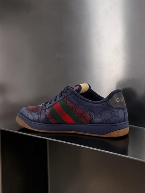 GUCCI GG Bicolor Fabric Sneakers