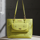 Tote Bag mit Ziernahten – Limette