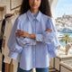 Damen Bluse NEWPORT – Boutique Fashion Top – BYMANYC ® New York