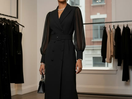 Schwarzes Blazer Maxi-Kleid SOHO – New Collection