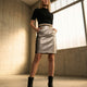 Damen Limited Edition UPPER EAST SIDE Midi-Rock | GARMENT DISTRICT Kollektion | BYMANYC ® New York