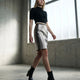 Damen Limited Edition UPPER EAST SIDE Midi-Rock | GARMENT DISTRICT Kollektion | BYMANYC ® New York
