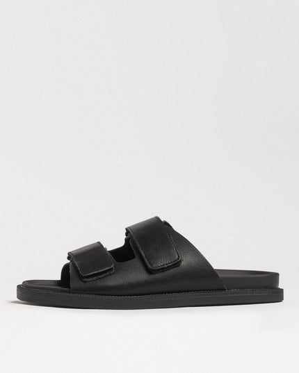 Leder Sandalen L'Arte Milano – Schwarz unisex