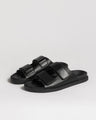 Leder Sandalen L'Arte Milano – Schwarz unisex
