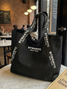 Schwarze Canvas Tote Bag SoHo – BYMANYC ® New York