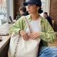 WOMEN'S BAG Cream Canvas Tote LEXINGTON - BYMANYC ® New York-0