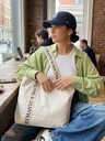 Cremefarbene Canvas Tote Bag Lexington – BYMANYC ® New York
