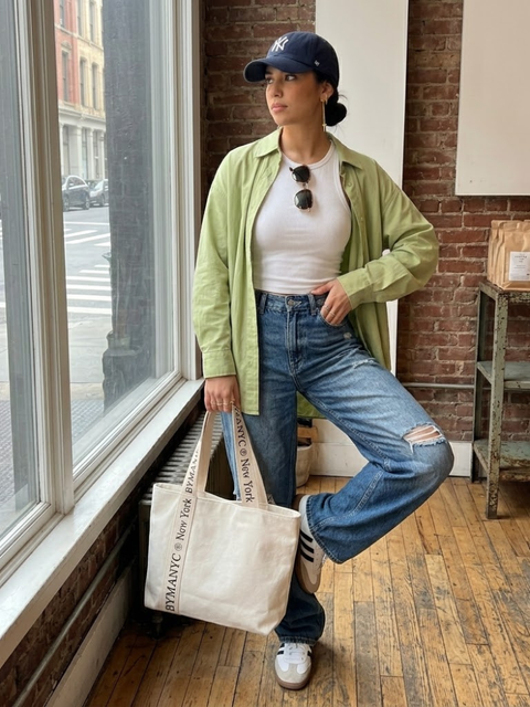 WOMEN'S BAG Cream Canvas Tote LEXINGTON - BYMANYC ® New York-1