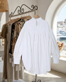 Damenbluse Carmel | Boutique Fashion Top | Weiß | One Size