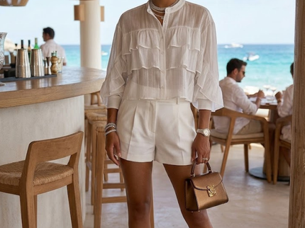 WOMEN'S BLOUSE CHELSEA New Collection IBIZA Summer – BYMANYC ® New York-0