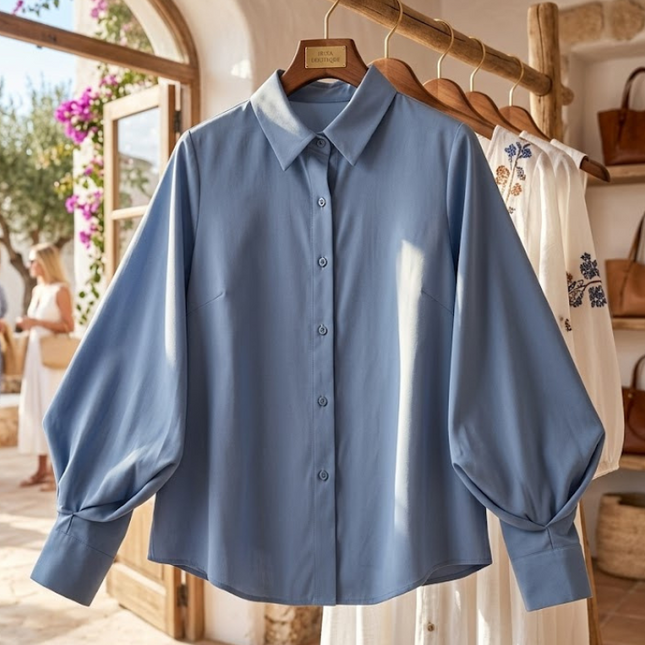 DAMENBLUSE CLINTON Neue Kollektion IBIZA Summer – BYMANYC ® New York