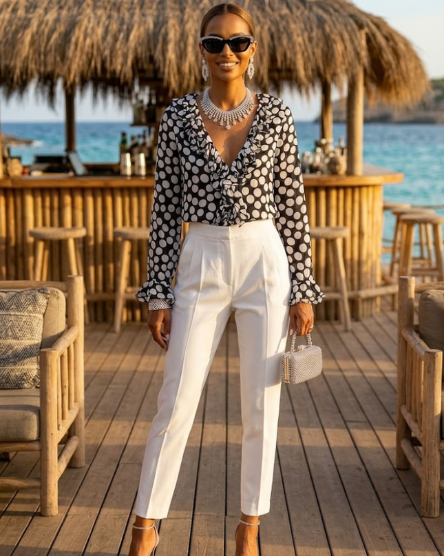WOMEN'S BLOUSE GRAMERCY New Collection IBIZA Summer – BYMANYC ® New York-0