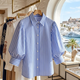 WOMEN'S BLOUSE NEWPORT - Boutique Fashion Top - BYMANYC ® New York-0