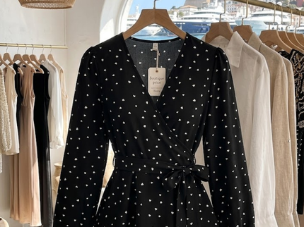 Damenbluse Vail | Boutique Fashion Top | Schwarz