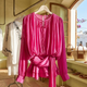 VEDRÁ Plissé-Chiffon-Bluse – Ibiza Collection