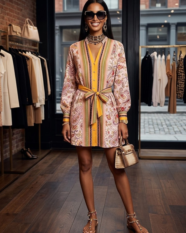 Damenkleid TRIBECA Paisley Maxi – New Collection NOLITA | BYMANYC ® New York