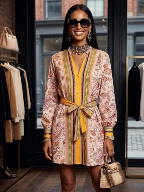 Damenkleid TRIBECA Paisley Maxi – New Collection NOLITA | BYMANYC ® New York