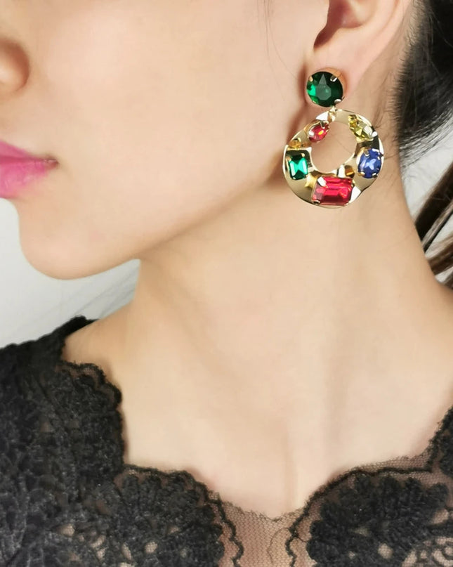 WOMEN'S EARRINGS Gold Color CARNEGIE - BYMANYC ® New York-0