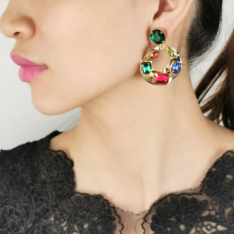 WOMEN'S EARRINGS Gold Color CARNEGIE - BYMANYC ® New York-0