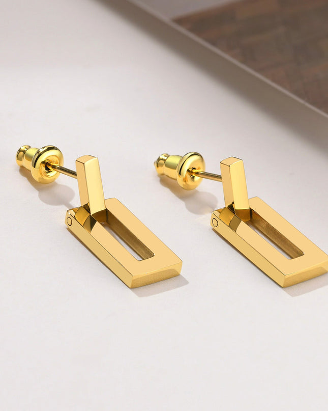 WOMEN'S EARRINGS Gold Color HUDSON - BYMANYC ® New York-1