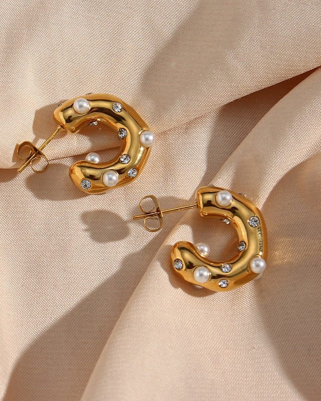 WOMEN'S EARRINGS Gold Color HUDSON - BYMANYC ® New York-1