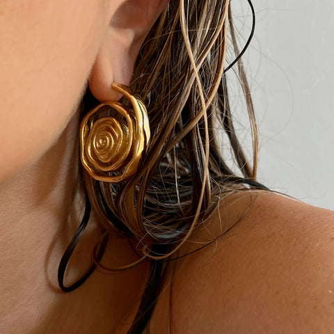 WOMEN'S EARRINGS Gold Color SOHO - BYMANYC ® New York-0
