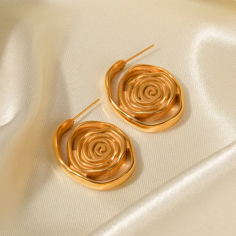 WOMEN'S EARRINGS Gold Color SOHO - BYMANYC ® New York-2