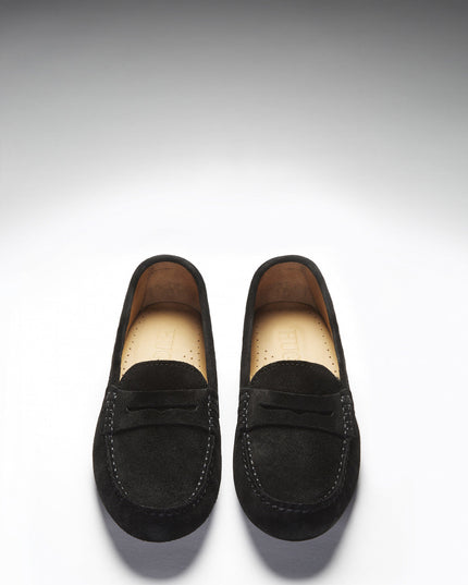 Hugs & Co. Penny Driving Loafers – Schwarz Wildleder