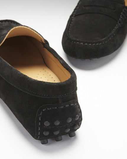 Hugs & Co. Penny Driving Loafers – Schwarz Wildleder