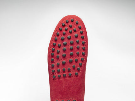 Women's Penny Driving Loafers, red suede