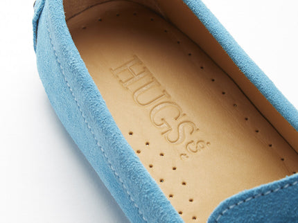 Women's Penny Driving Loafers, turquoise suede