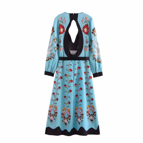 Tailliertes Blumenkleid The Met – Damen | BYMANYC ® New York