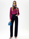 FIFTH AVENUE Wide-Leg Cropped Jeans | Dark Blue